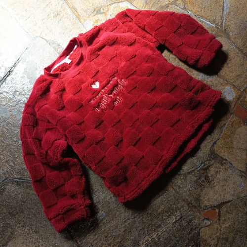 Women's winter pajama, burgundy, warm and cozy