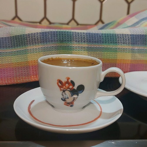 Disney Land cup set used with Minie and Mickey Mouse