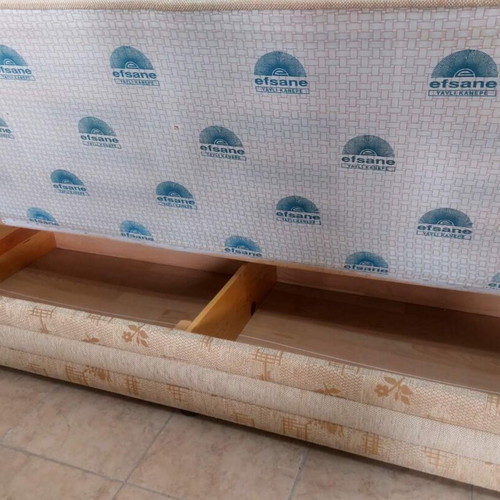 Vintage Efsane sofa bed with springs and storage, like new