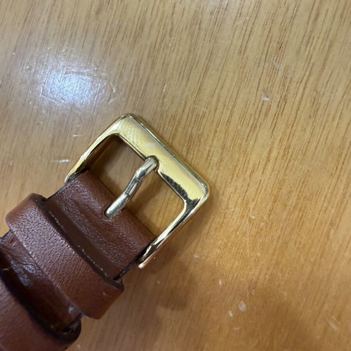 Technos wind-up watch like new, unisex, gold color