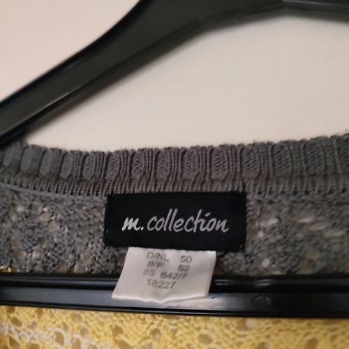 Women's light sweater size 50 like new, gray and yellow