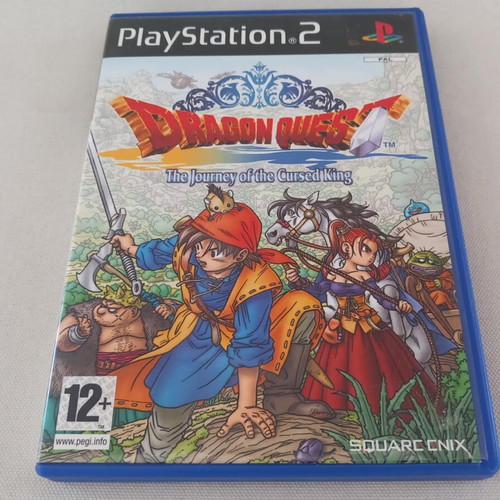 Dragon Quest The Odyssey of the Cursed King PS2 case and manual used
