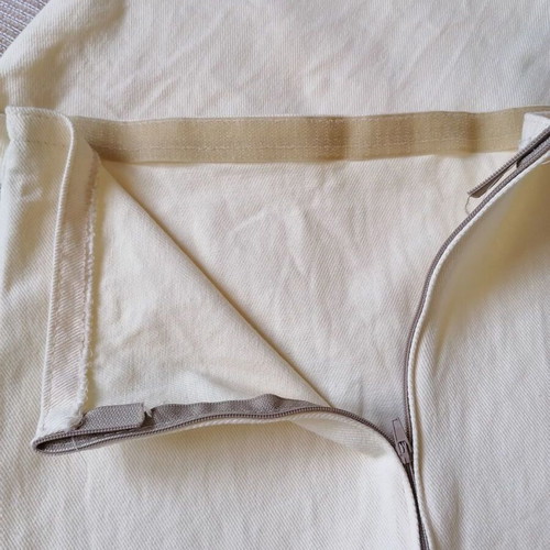 Chair covers set of 2 handmade cotton with zipper and velcro like new