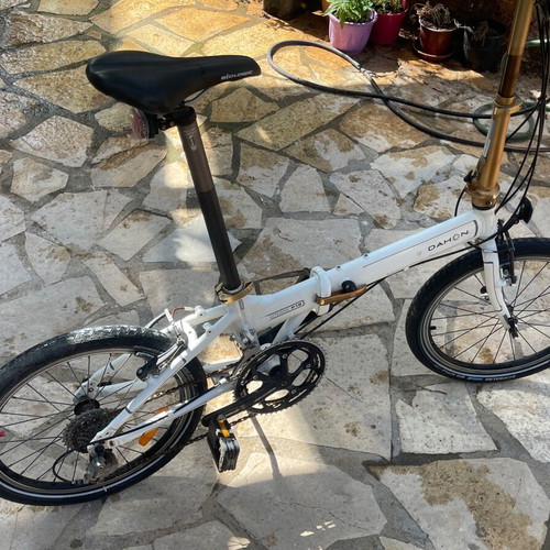 Dahon Vitesse P18 folding bike white like new, 18 speeds