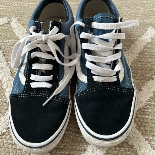 Vans Old Skool athletic shoes like new, navy blue, size 38