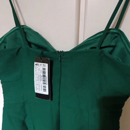Long dress green, new with tag, size S