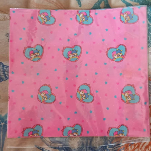 Vintage Sanrio Little Twin Stars gift wrap and mini cards new (1983)