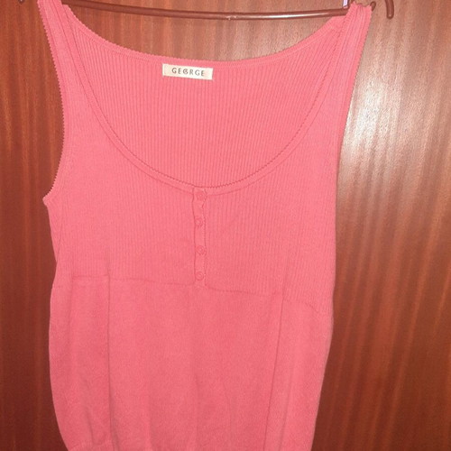 Acme linen shirt and sleeveless blouse set like new, rose color, size Large - XL