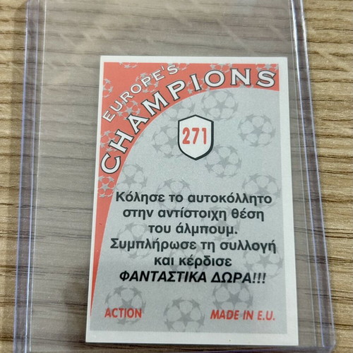 Andrea Pirlo Milan Europe’s Champions 2003 sticker