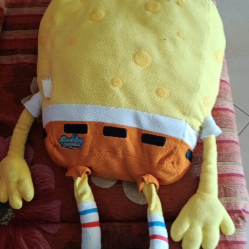 SpongeBob plush used, height 45x40 cm, with legs 68x40 cm