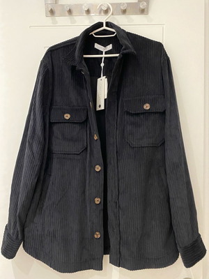 Corduroy shirt-jacket black new size L