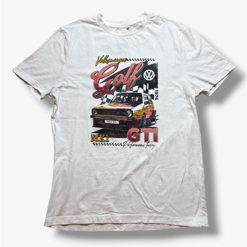 Volkswagen Golf GTI white t-shirt small-medium like new