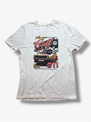Volkswagen Golf GTI white t-shirt small-medium like new