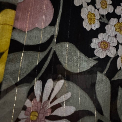 Zara silk floral maxi dress like new, medium large