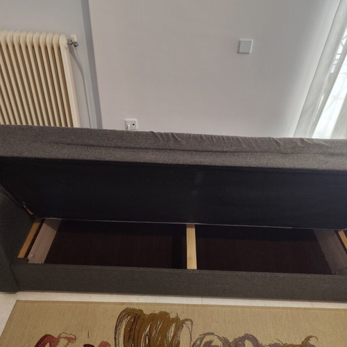 Bed with storage and mattress used, sofa beds with storage