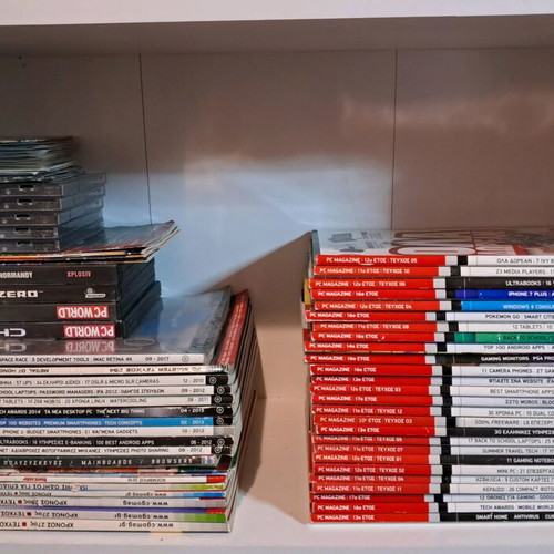 Pc magazines used, pack of 45 issues with cd and DVD