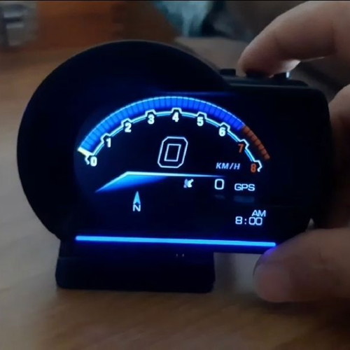 OBD2 Head Up Display with Water Temperature, Tachometer, Oil Temperature, Air-Fuel