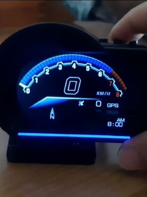 OBD2 Head Up Display with Water Temperature, Tachometer, Oil Temperature, Air-Fuel