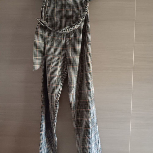 Bershka women's pants used, beige and brown, sizes S and M