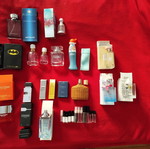 Empty perfume bottles used, collector's set pack