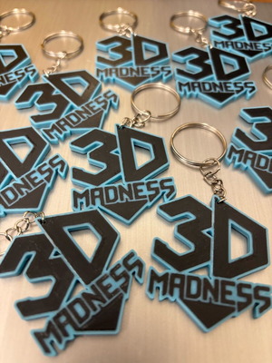 Set of 5 logo keychains new