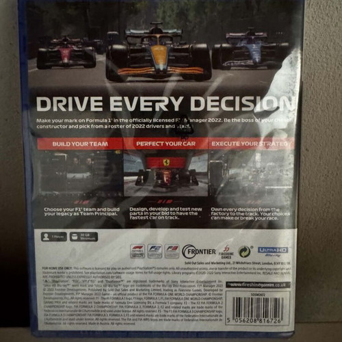F1 Manager PS5 new with plastic wrap