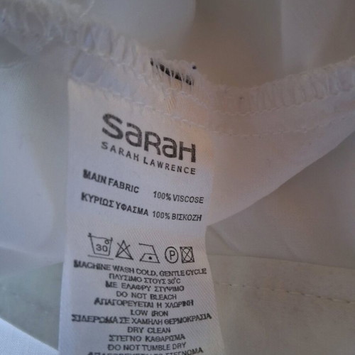 Sarah shirt used, white, size XXL, 3/4 batwing sleeve