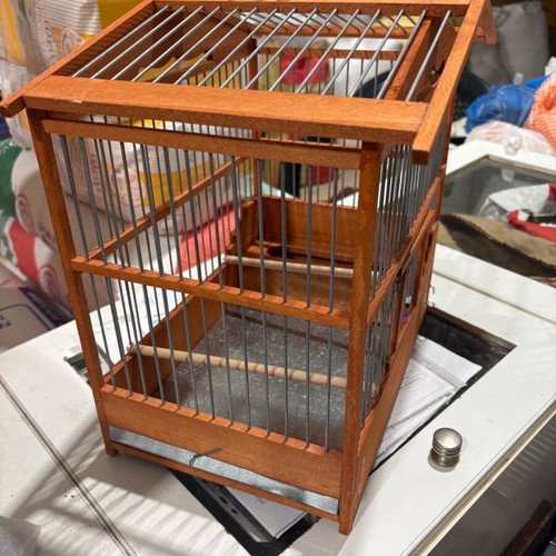 Wooden birdcage house new 35 x 24 x 35 cm