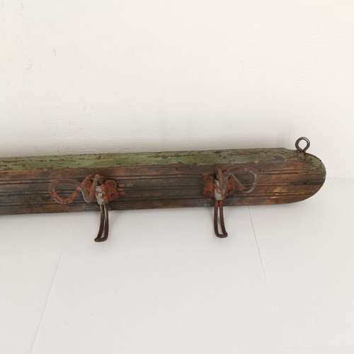 Wooden cafe coat rack used, 1930s vintage