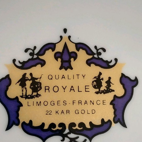 Plate with 22 carat gold like new