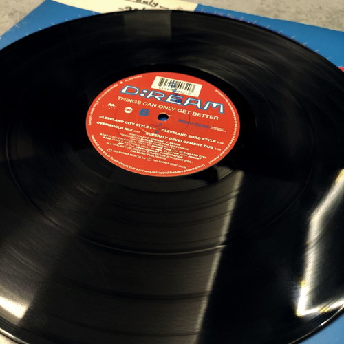 D:REAM Things Can Only Get Better 12'' Vinyl Single used, limited edition 1993