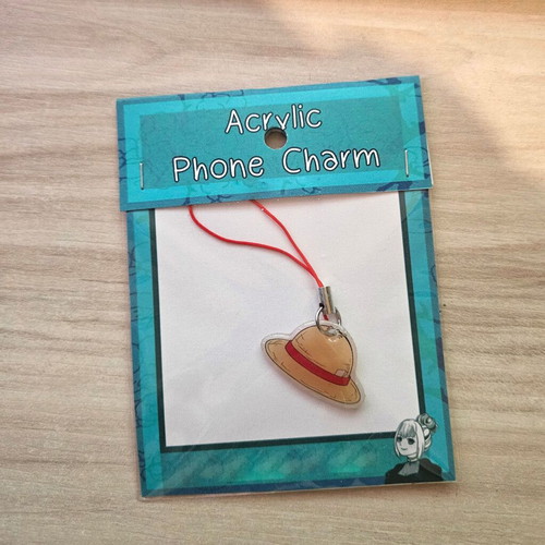 One Piece Luffy Hat Handmade Phone Charm