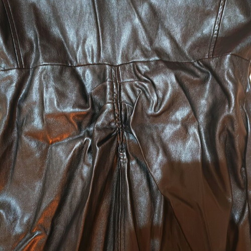 Zara dress with leather texture black like new, size XL