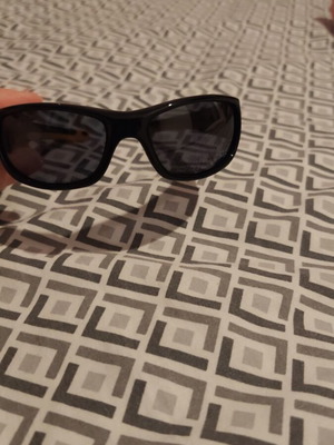 Solano children's unisex sunglasses, flexible, black and orange