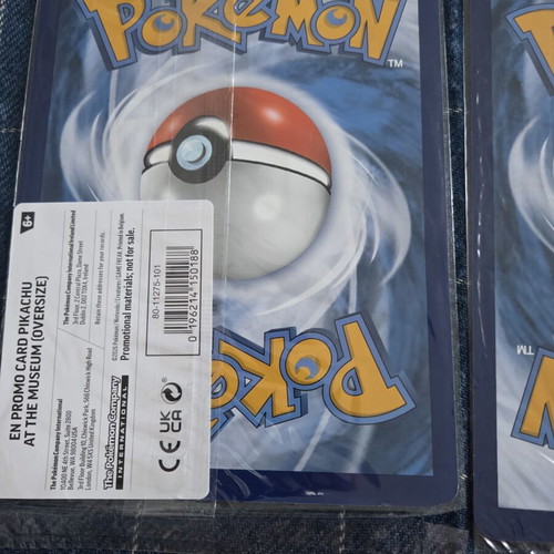 Pokemon Pikachu at the Museum card new, exclusive promo