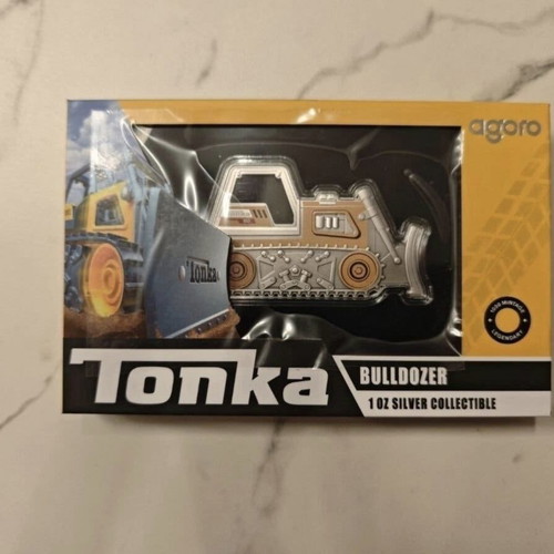 Agoro Tonka Bulldozer 1oz silver collectible