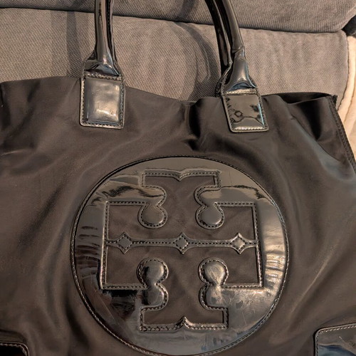 Tory Burch tote bag used, black shoulder