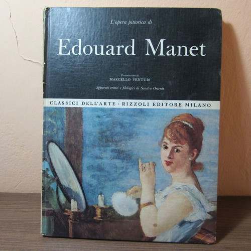 Edouard Manet vintage art book refurbished, 1967, Italian