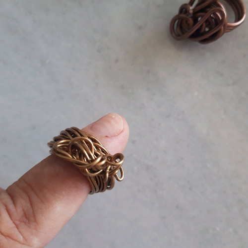 Handmade rings like new, wire pack