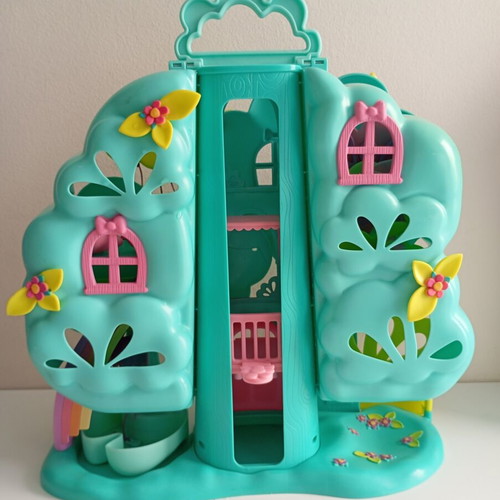 Zapf Creation Baby Born treehouse toy with elevator, slide, pool, swings