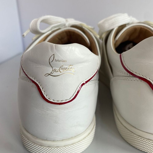 Christian Louboutin leather sneakers like new, size 38, white