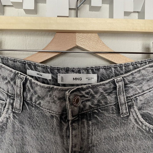 Mango mom fit jeans size 38, like new, gray