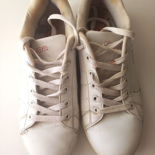 Kappa white sneakers like new, sizes 38.5 and 39