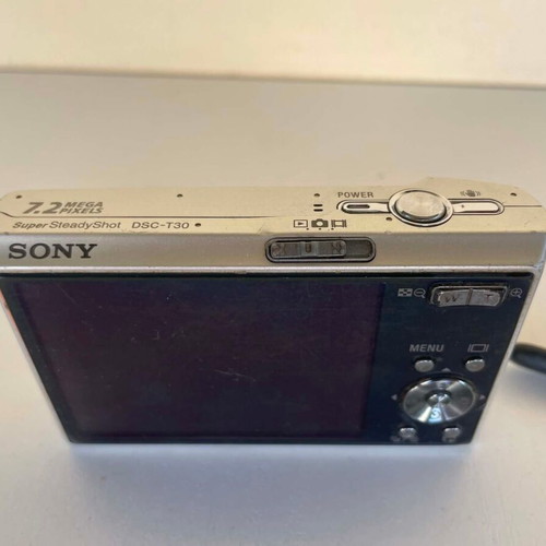 Sony Cyber-Shot DSC-T30 Silver Camera used, non-functional