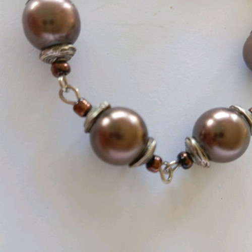 Handmade bracelet like new, brown