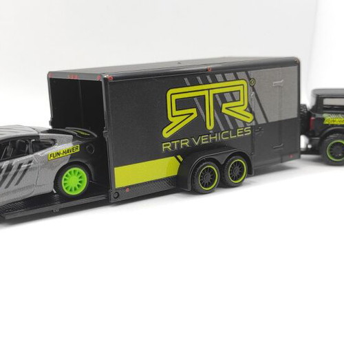 Maisto 1:64 2021 Ford Bronco with Trailer and 2015 Ford Mustang GT RTR new
