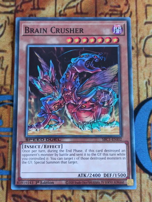 Brain Crusher Effect Monster κάρτα Yu-Gi-Oh! σαν καινούργιο