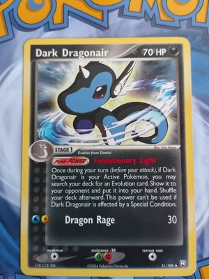 Dark Dragonair 031/109 Pokemon card EX Team Rocket Returns