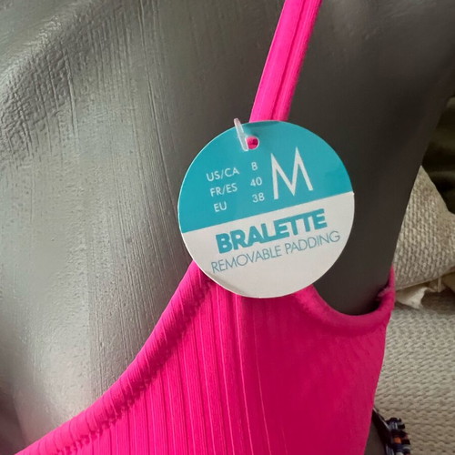 Swimsuit new women's size S/M pink and colorful