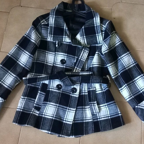 Black and white coat like new